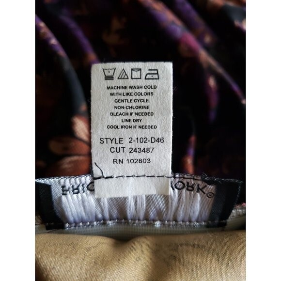 Women's Stretch Straight Skirt size 20W Dark Floral Print Skirt Midi Straight - Picture 8 of 9